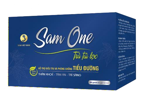Trà hỗ trợ điều trị và phòng chống tiểu đường Sam One 1 (Hộp 42 gói)