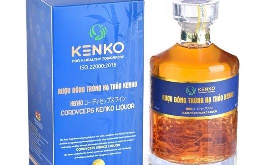 Rượu tre Đông trùng hạ thảo Kenko (Công nghệ Nhật Bản) – Chai 500ml 29% vol