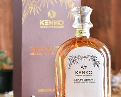 Rượu tre Đông trùng hạ thảo nhân sâm Kenko (Công nghệ Nhật Bản) – Chai 700ml 29% vol