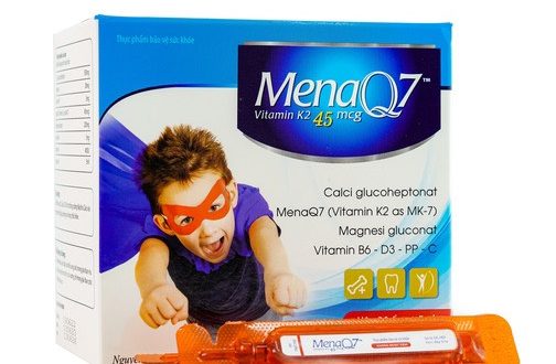 MenaQ7 K2 45mcg – Bổ sung K2, Calci, D3 hỗ trợ tăng cường hấp thu Calci vào xương cho trẻ